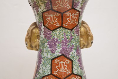 Lot 473 - Large Japanese Meiji floor standing vase