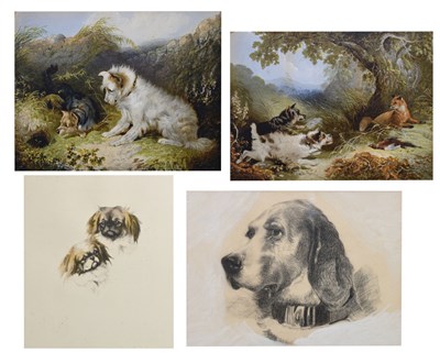 Lot 540 - After George Armfield - Pair of chromolithographic prints and other prints