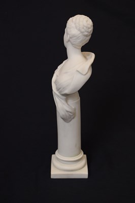 Lot 394 - Attributed to Minton - Late 19th century parian bust of Princess Victoria Mary