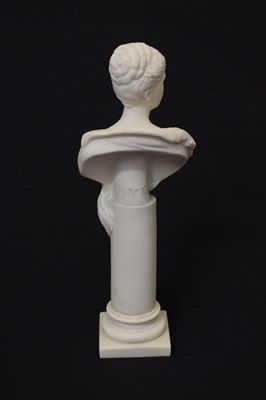 Lot 394 - Attributed to Minton - Late 19th century parian bust of Princess Victoria Mary