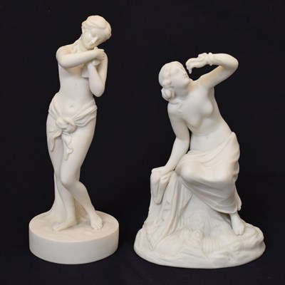 Lot 397 - Late 19th/early 20th century parian figures