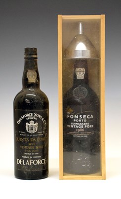 Lot 531 - Bottle of Fonseca Vintage Port together with a bottle of Delaforce