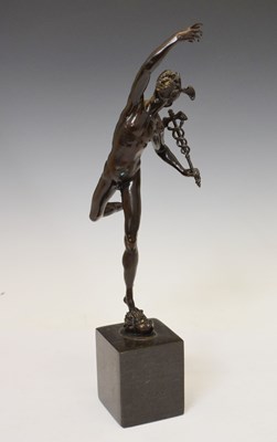 Lot 345 - After Giambologna (1529-1608) - Bronze figure of Mercury