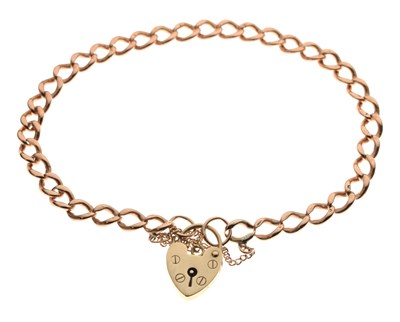 Lot 66 - 9ct gold curb link bracelet