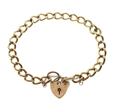 Lot 67 - 9ct gold curb link bracelet