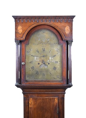 Lot 480 - Late George III 8-day brass dial longcase clock, J. Collings, Sodbury