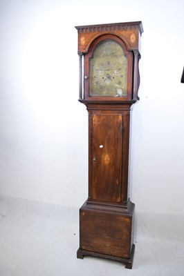 Lot 480 - Late George III 8-day brass dial longcase clock, J. Collings, Sodbury