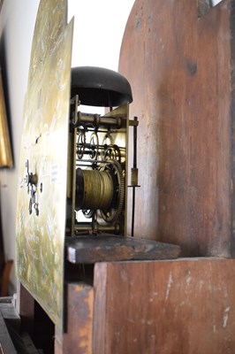 Lot 480 - Late George III 8-day brass dial longcase clock, J. Collings, Sodbury