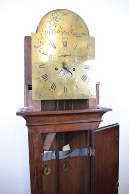 Lot 480 - Late George III 8-day brass dial longcase clock, J. Collings, Sodbury