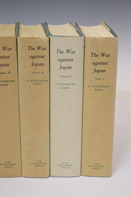 Lot 485 - Major-General S. Woodburn Kirby - 'The War Against Japan' - First edition, five volumes complete 1957-1969