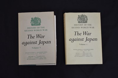 Lot 485 - Major-General S. Woodburn Kirby - 'The War Against Japan' - First edition, five volumes complete 1957-1969