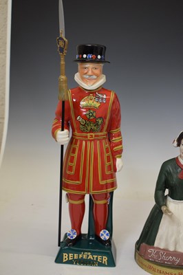 Lot 356 - Beefeater Gin advertising display stand, Carlton Ware Beefeater and Sherry Girl