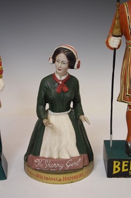 Lot 356 - Beefeater Gin advertising display stand, Carlton Ware Beefeater and Sherry Girl