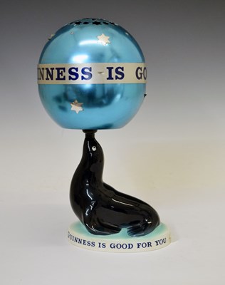 Lot 167 - Advertising - Carlton Ware table lamp and shade, 'Guinness is Good for You'