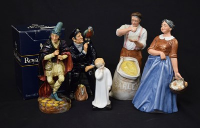 Lot 422 - Royal Doulton - Group of five porcelain figures