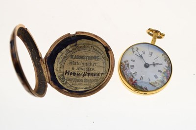 Lot 68 - Thomas Mor, Ludgate St, London, tortoiseshell pair cased pocket watch
