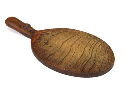 Lot 157 - Workshop of Robert 'Mouseman' Thompson of Kilburn - Oak cheese board