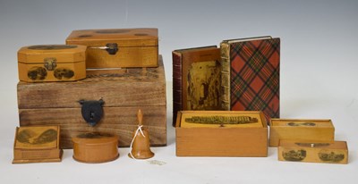 Lot 338 - Group of Mauchline ware boxes