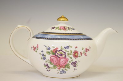 Lot 446 - Royal Doulton Centennial Rose six person tea service