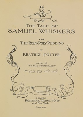 Lot 548 - Potter, Beatrix - 'The Tale of Samuel Whiskers' - First thus [1926]