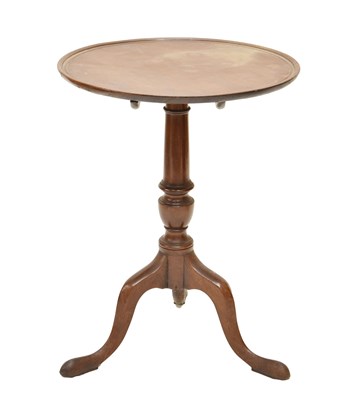 Lot 662 - 19th century mahogany tripod wine table