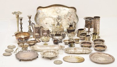 Lot 703 - Quantity of silver plated items