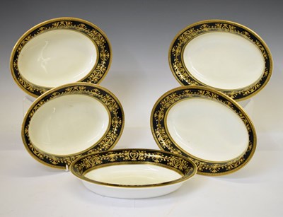 Lot 207 - Five Wedgwood ‘Astbury’ pattern oval dishes