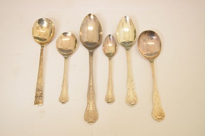 Lot 701 - Canteen of Osborne EPNS, Sheffield, Kings pattern cutlery