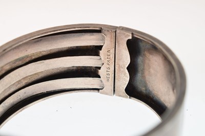 Lot 42 - Late Victorian West's Patent silver cuff bangle