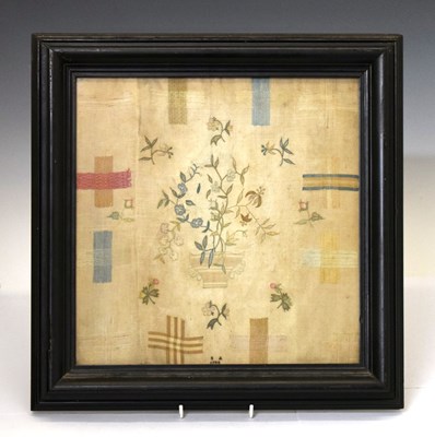 Lot 674 - George III needlework darning sampler