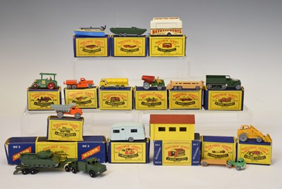 Lot 274 - Matchbox Moko Lesney - Group of fifteen boxed diecast model vehicles