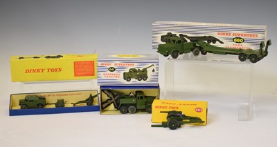 Lot 266 - Dinky - Four boxed diecast model military vehicles