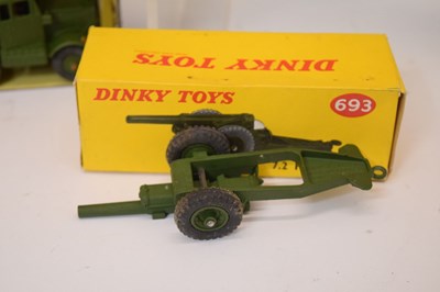 Lot 266 - Dinky - Four boxed diecast model military vehicles