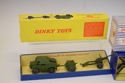 Lot 266 - Dinky - Four boxed diecast model military vehicles