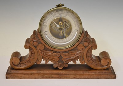 Lot 585 - Edwardian aneroid barometer