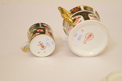 Lot 432 - Royal Crown Derby - Old Imari pattern loving cup and Imari cup and saucer