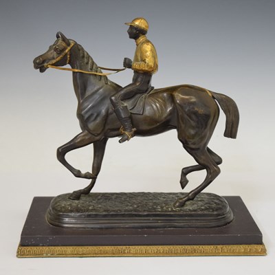 Lot 347 - After Etienne Loiseau (1864-1889) - Reproduction gilt bronze figure of a horse