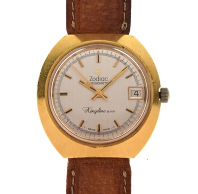 Lot 115 - Zodiac - Gentleman's 'Kingline' Chronometer gold-plated cased wristwatch