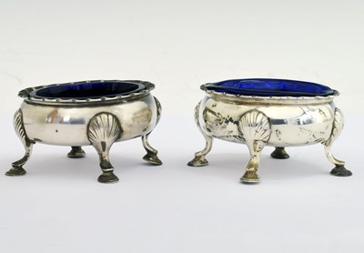 Lot 158 - Pair of George III silver salts