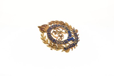 Lot 29 - Royal Engineers enamel decorated sweetheart brooch