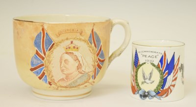 Lot 405 - Late 19th century Queen Victoria Diamond Jubilee 1897 commemorative cup