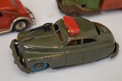 Lot 268 - Two Triang Minic tinplate clockwork vehicles and a Japanese tinplate car