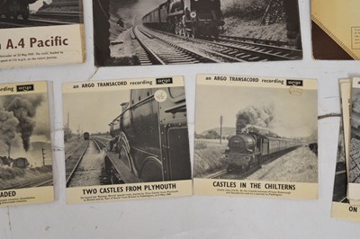 Lot 365 - Quantity of 'Railway Sounds' records, transcord, etc