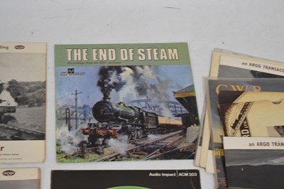 Lot 365 - Quantity of 'Railway Sounds' records, transcord, etc