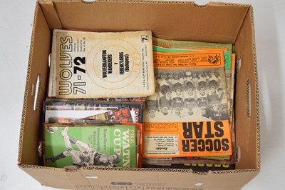 Lot 292 - Quantity of football programmes and memorabilia