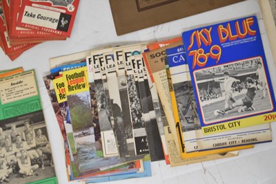 Lot 292 - Quantity of football programmes and memorabilia