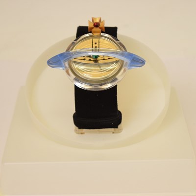 Lot 122 - Vivienne Westwood Pop Swatch - 'Orb' quartz wristwatch