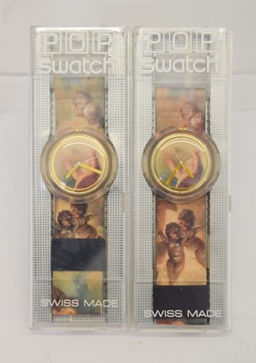 Lot 112 - Vivienne Westwood Pop Swatch - Two 'Putti' PWK-168 Swatch watches