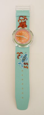 Lot 124 - Pop Swatch - Soupe de Poisson quartz wristwatch