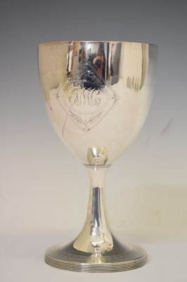 Lot George III silver goblet